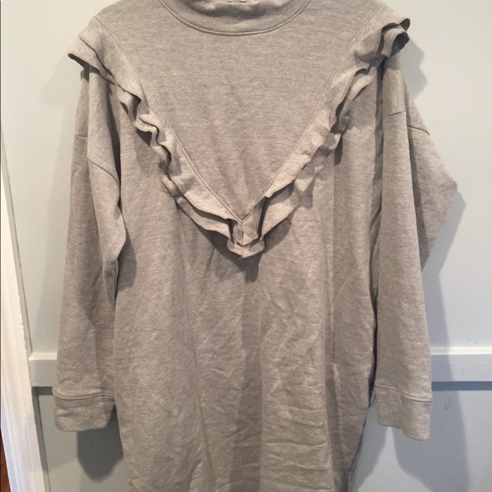 Zara ruffle sweater dress